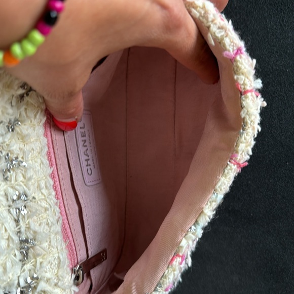 Chanel Mini Flap Tweed Pink Glitter - Picture 11 of 13